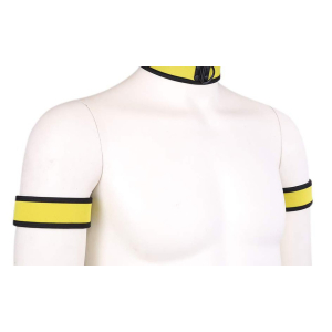 brassards puppy neoprene jaune