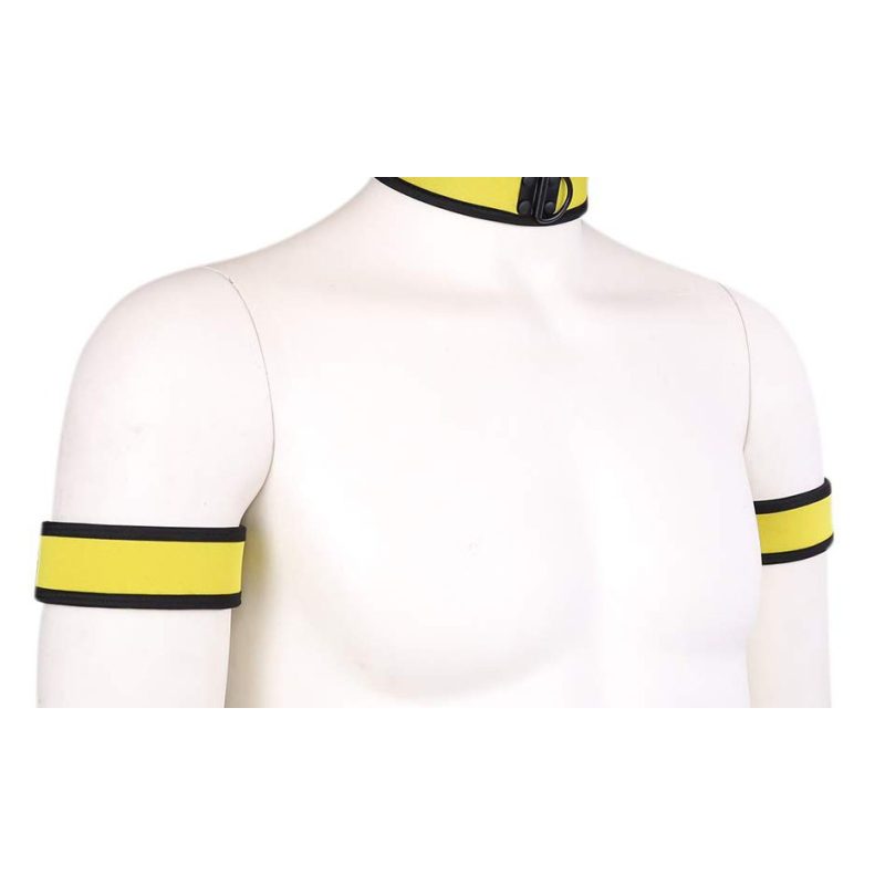 brassards puppy neoprene jaune