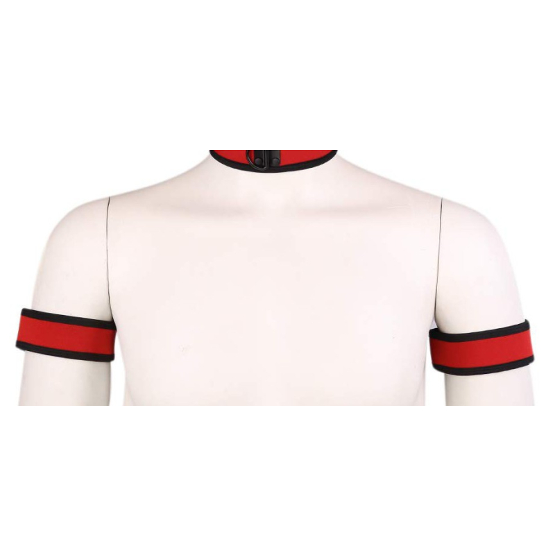 brassards puppy neoprene rouge 3