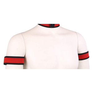 brassards puppy neoprene rouge