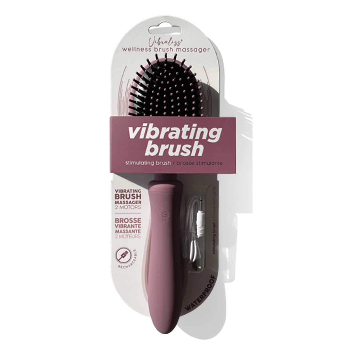 brosse a cheveux vibrante vibraliss 115 x 33cm mauve 4
