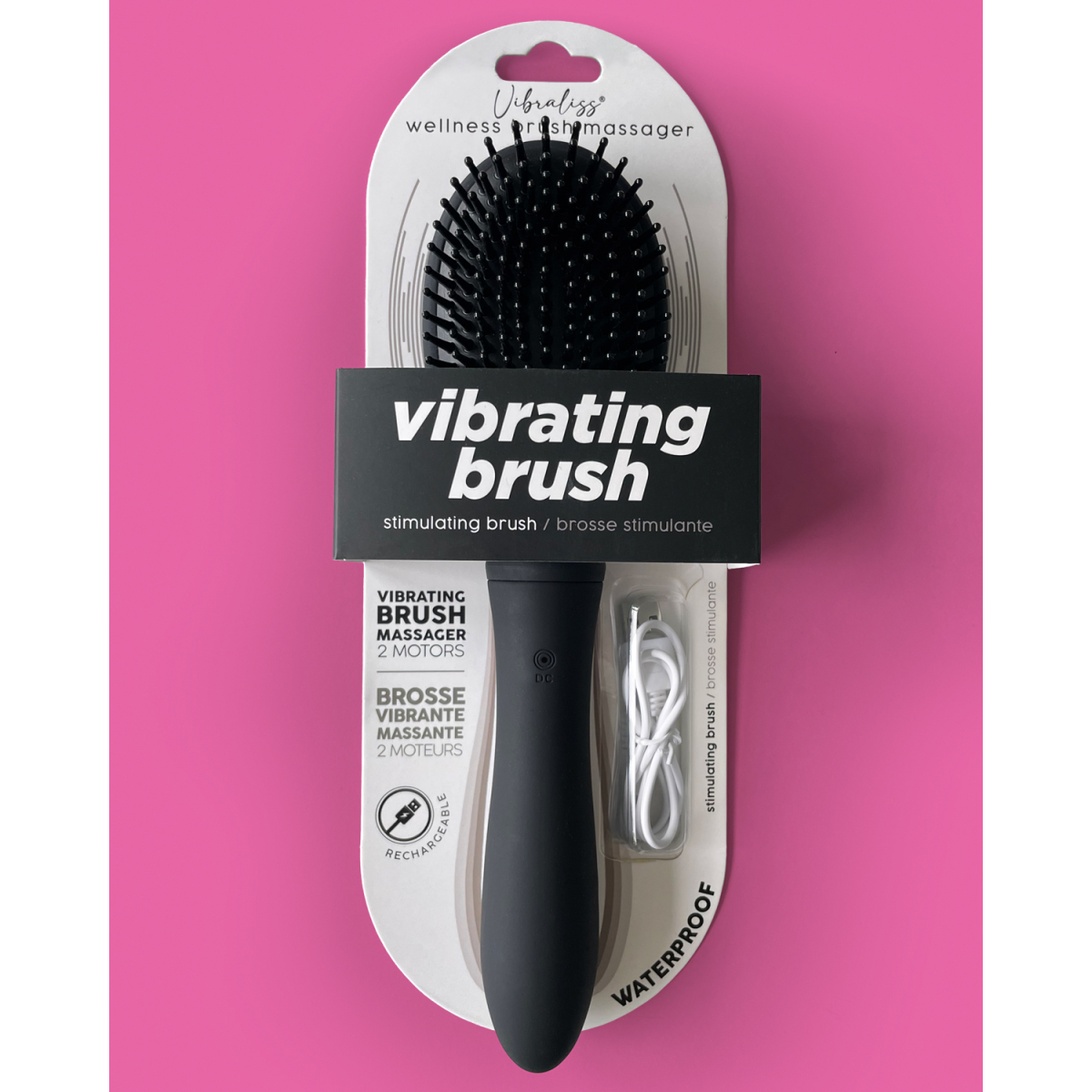 brosse a cheveux vibrante vibraliss 115 x 33cm noir 1