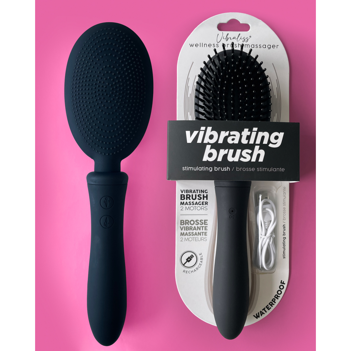 brosse a cheveux vibrante vibraliss 115 x 33cm noir 8