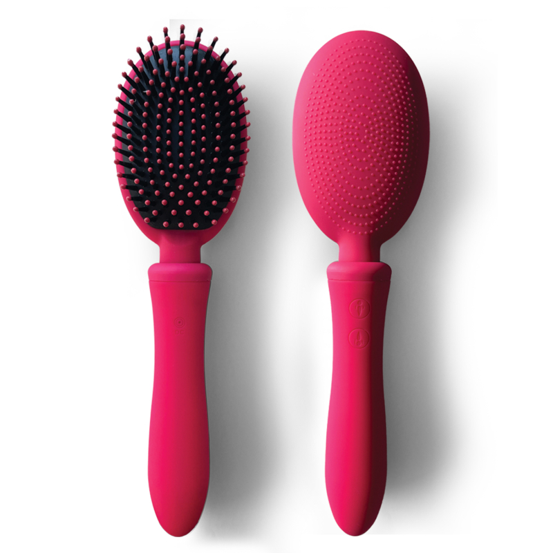 brosse a cheveux vibrante vibraliss 115 x 33cm rose 3