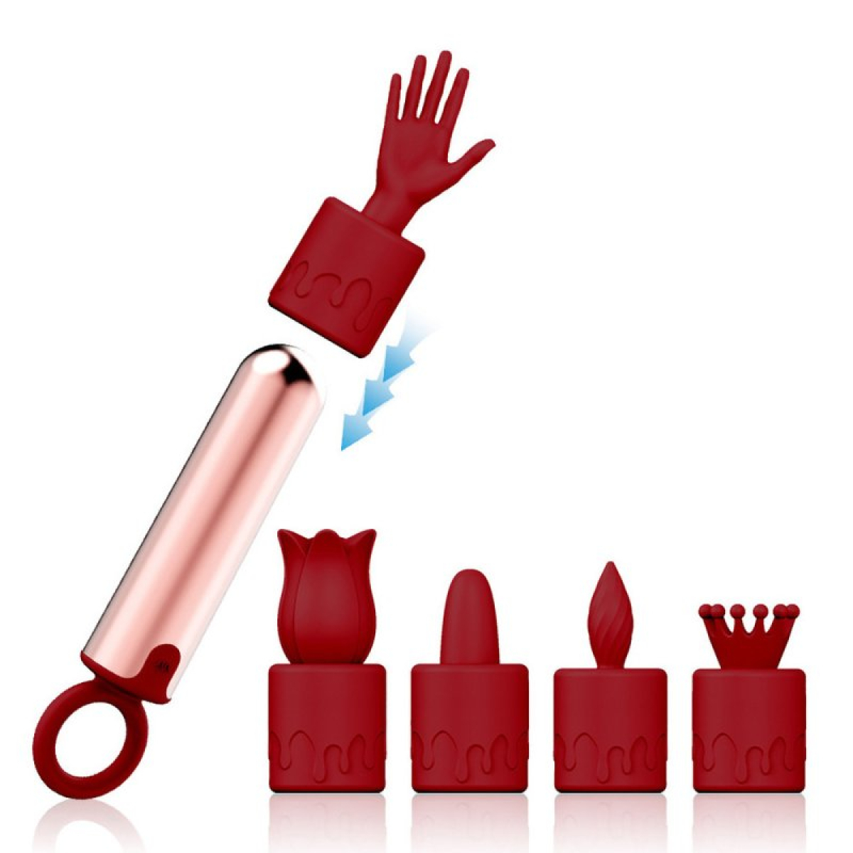 bullet vibrant avec 5 embouts five blocks