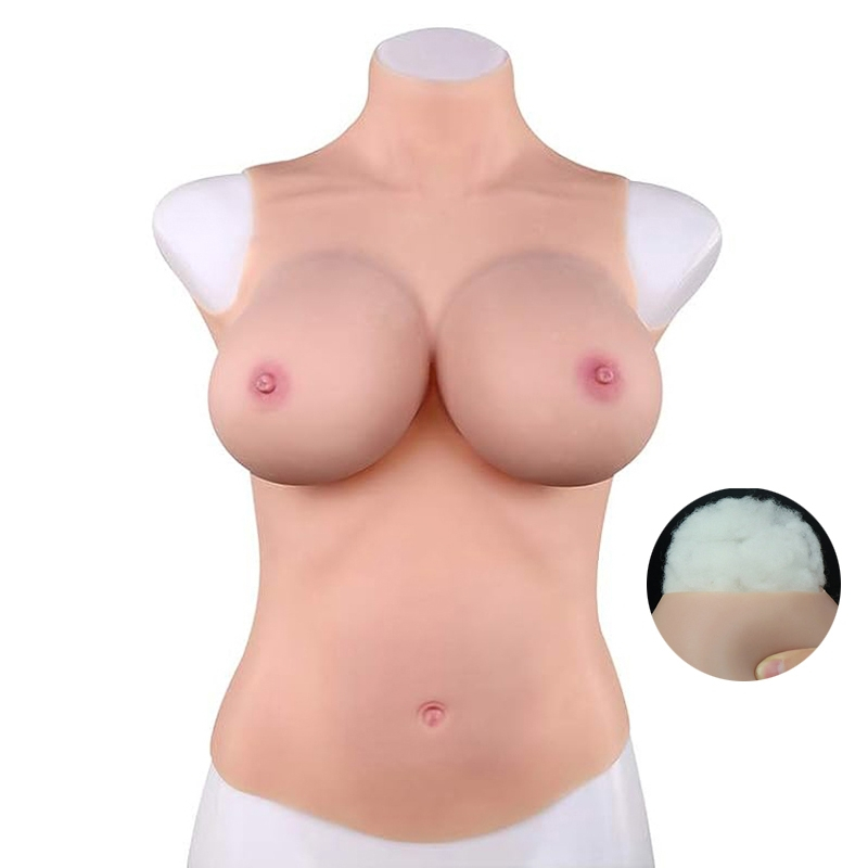 buste entier seins realistes coton col haut bonnet c