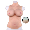 buste entier seins realistes coton col haut bonnet d