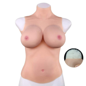 buste entier seins realistes coton col haut bonnet d