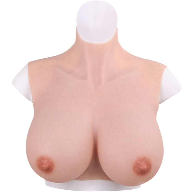 buste seins realistes silicone col haut bonnet c 2