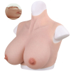 buste seins realistes silicone col haut bonnet e