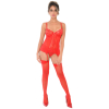 bustier porte jarretelles lace cami rouge 3 scaled
