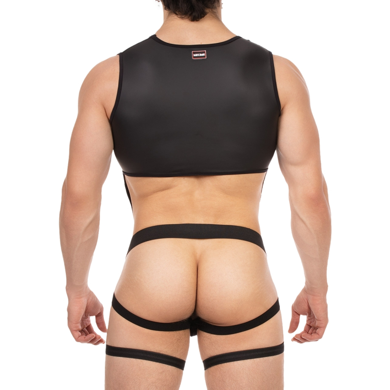 bustier porte jarretelles milos noir 1