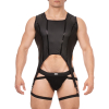 bustier porte jarretelles milos noir