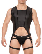 bustier porte jarretelles milos noir