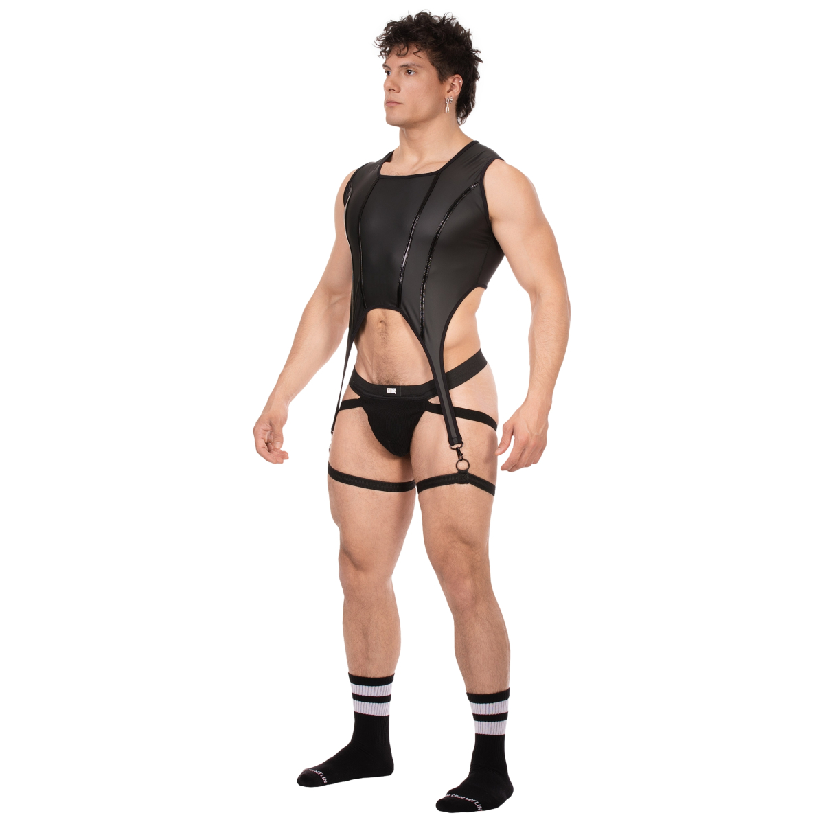 bustier porte jarretelles milos noir 2