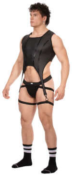 bustier porte jarretelles milos noir 2