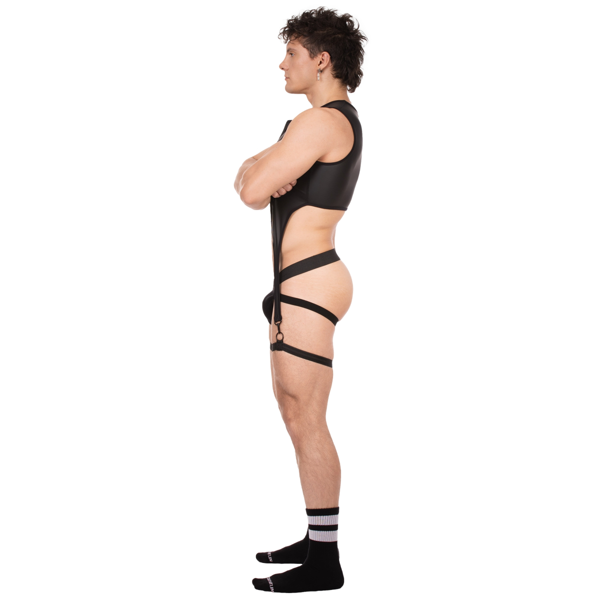 bustier porte jarretelles milos noir 3