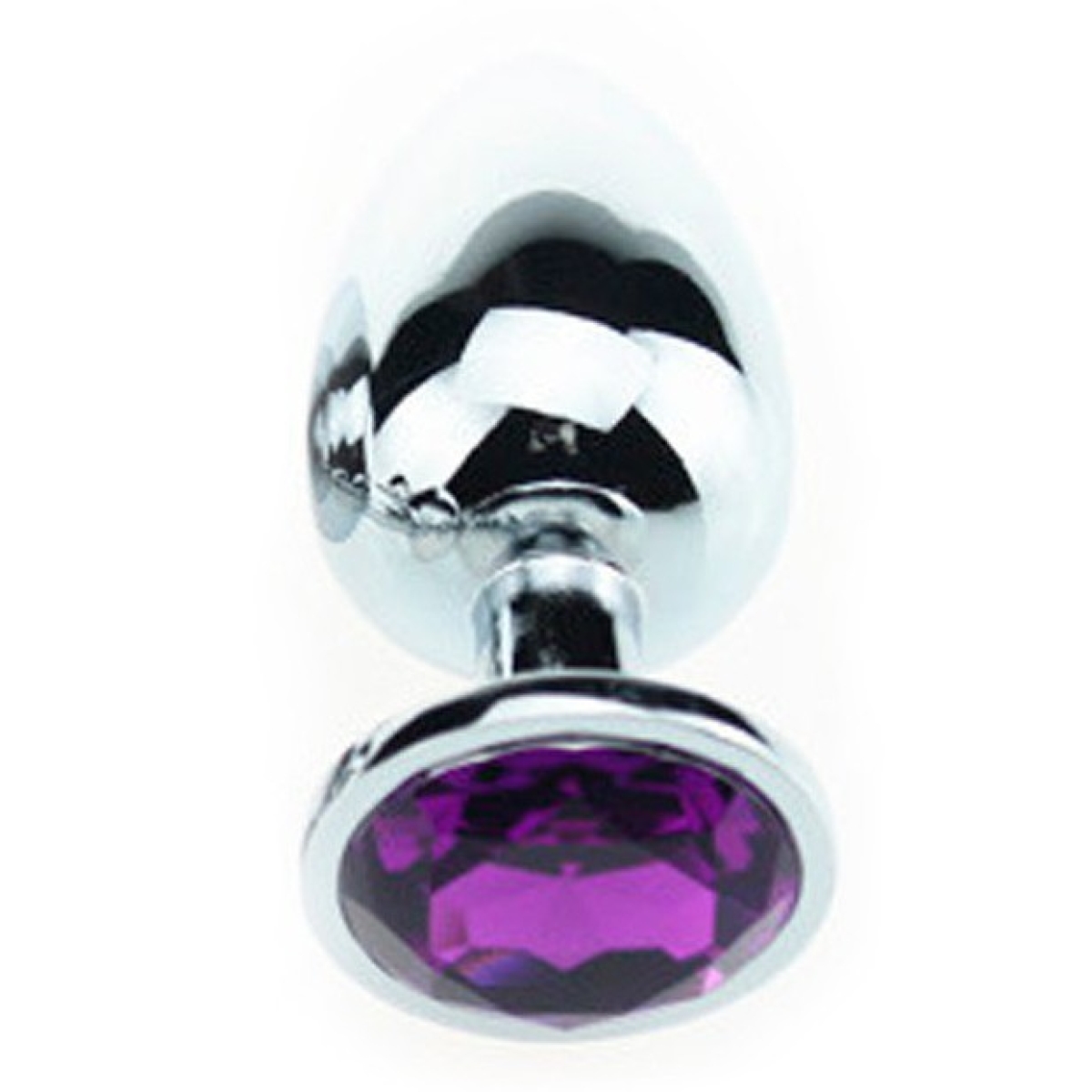 butt plug aluminium large purple 1