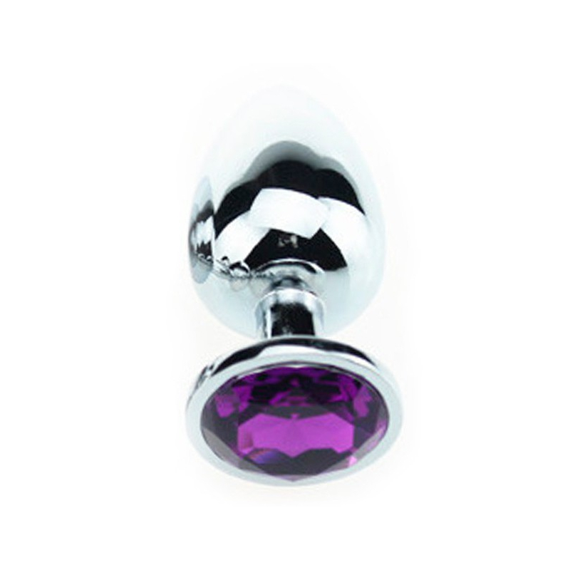 butt plug aluminium large purple 1