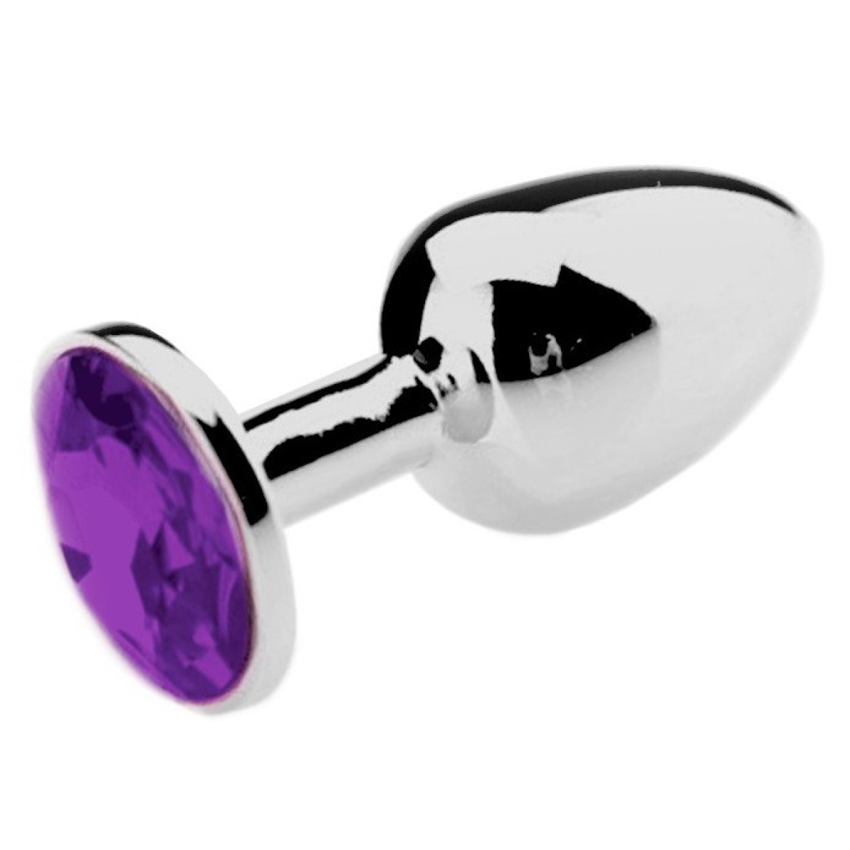 butt plug aluminium large purple 2