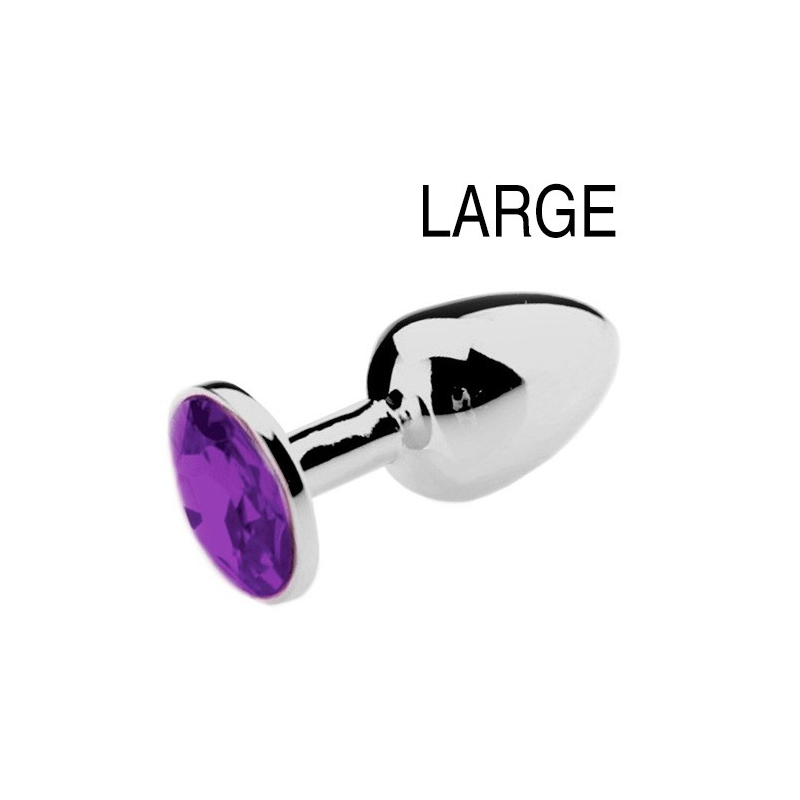 butt plug aluminium large purple