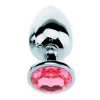 butt plug aluminium small pink 1