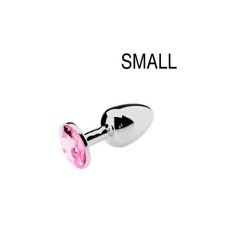 butt plug aluminium small pink
