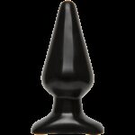 butt plug smooth 12 x 6 cm noir