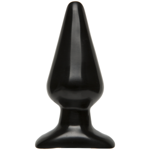 butt plug smooth 12 x 6 cm noir