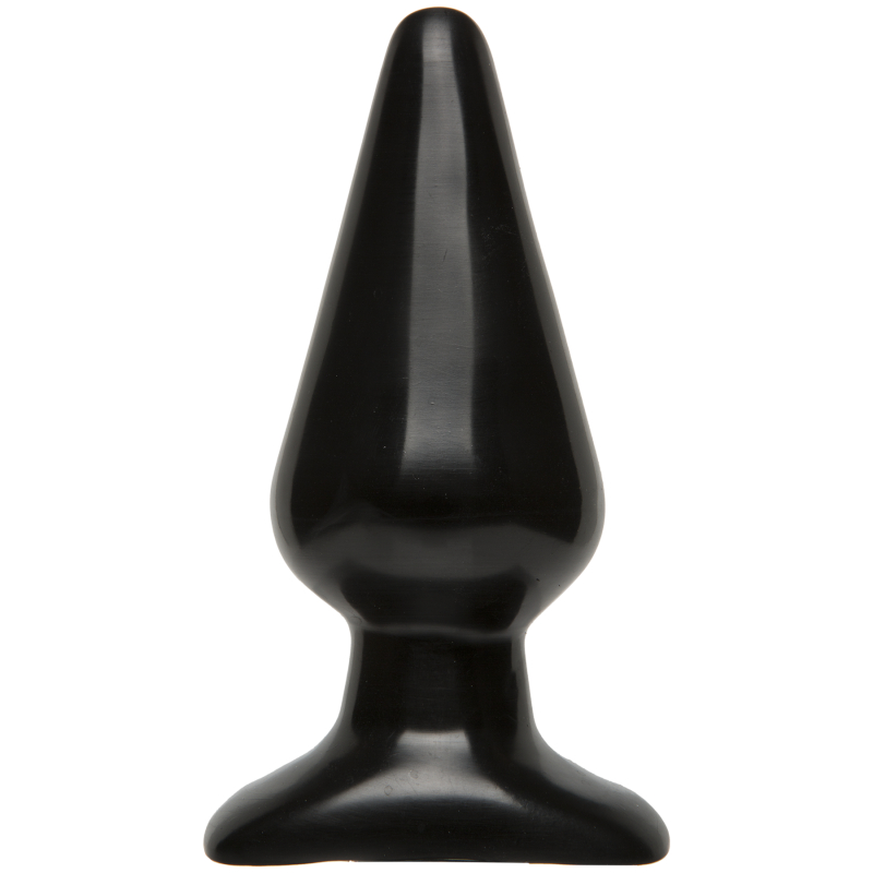 butt plug smooth 12 x 6 cm noir