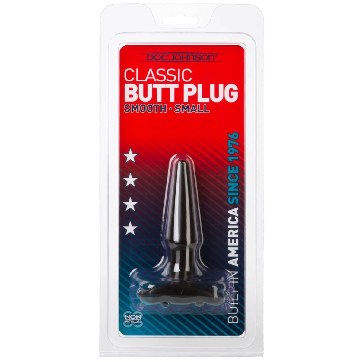 butt plug smooth 9 x 25 cm noir 1