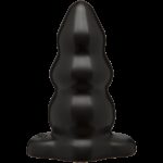 butt plug triple 12 x 6 cm noir