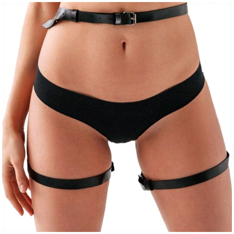 butterfly pu waist with leggings black 1