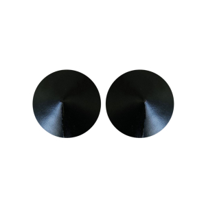 cache tetons satin nipple couture noir