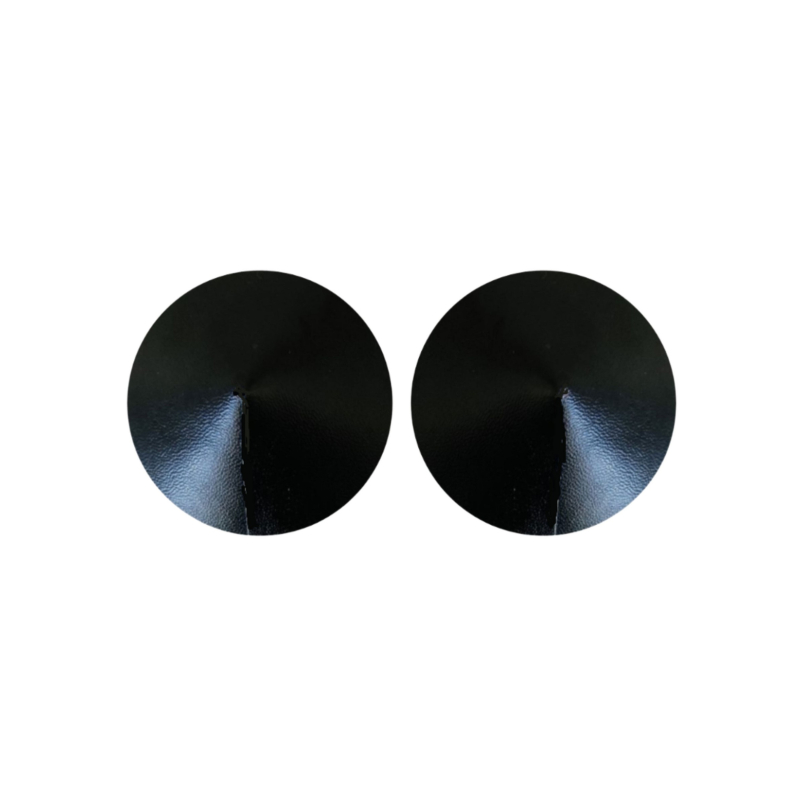 cache tetons satin nipple couture noir