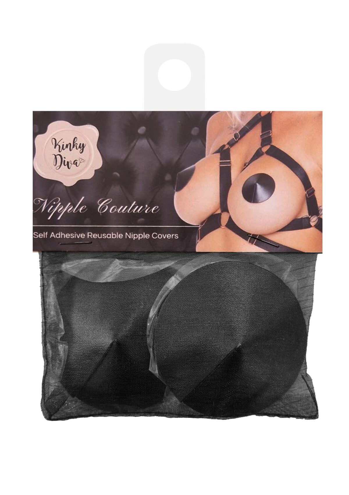 cache tetons satin nipple couture noir 9