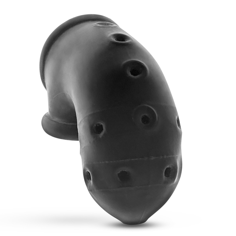 cage de chastete airlock 10 x 25 cm noire 2