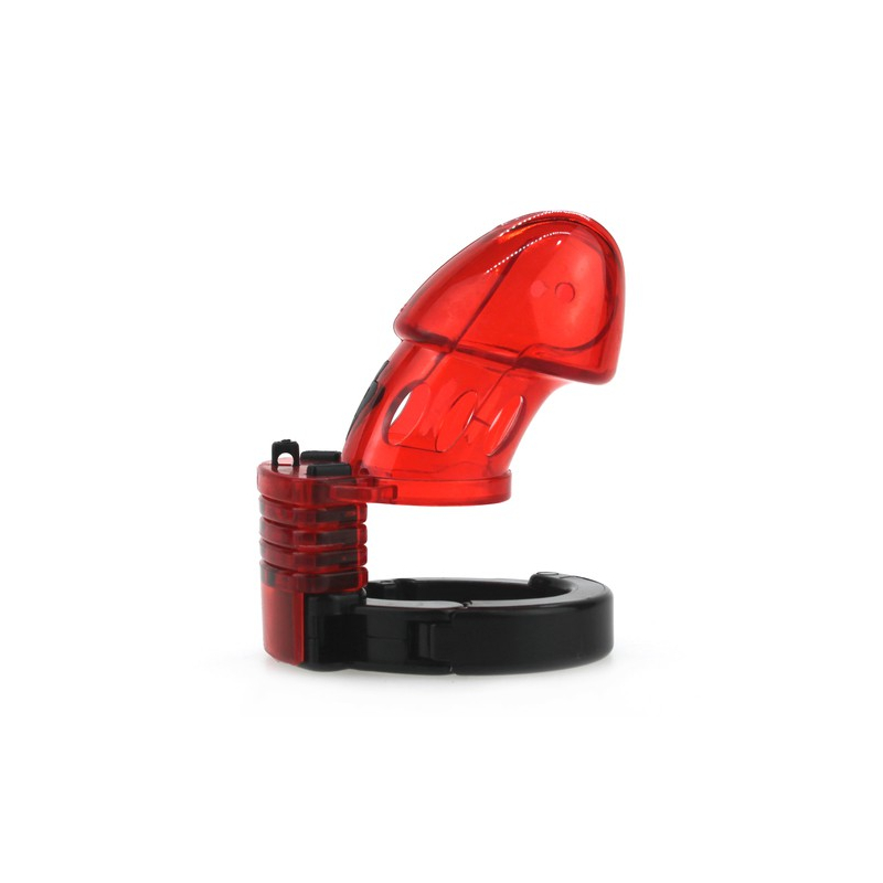 cage de chastete ajustable 10 x 35cm rouge 1