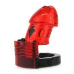 cage de chastete ajustable 10 x 35cm rouge 2