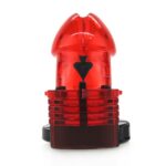 cage de chastete ajustable 10 x 35cm rouge 4