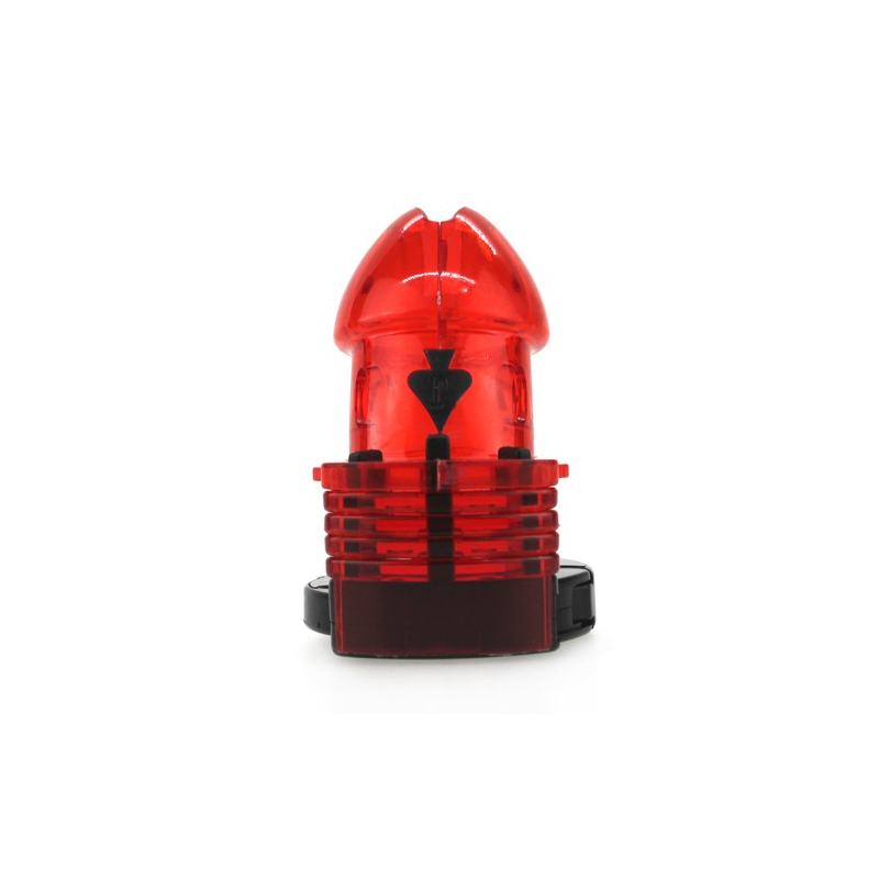 cage de chastete ajustable 10 x 35cm rouge 4