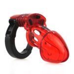 cage de chastete ajustable 10 x 35cm rouge 5