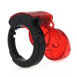 cage de chastete ajustable 10 x 35cm rouge 6