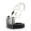 cage de chastete ajustable 10 x 35cm transparente 1