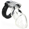 cage de chastete ajustable 10 x 35cm transparente
