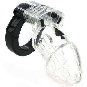 cage de chastete ajustable 10 x 35cm transparente