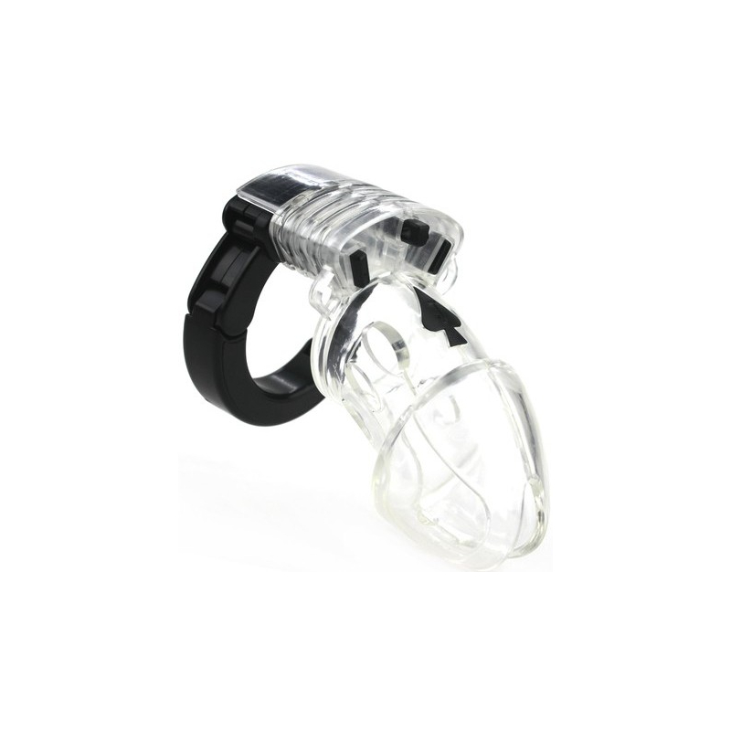 cage de chastete ajustable 10 x 35cm transparente