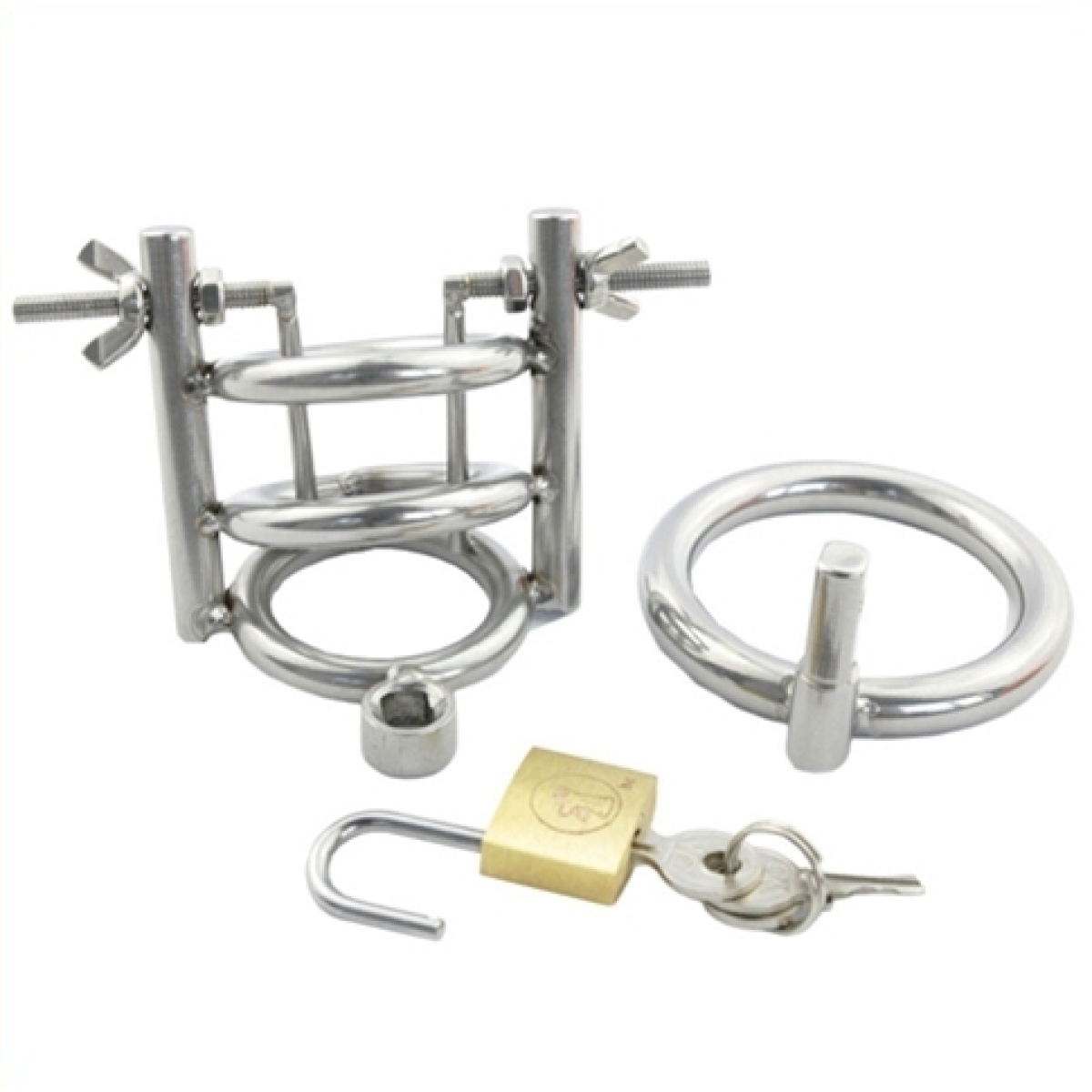 cage de chastete avec ecarteur d uretre diametre 3cm 2