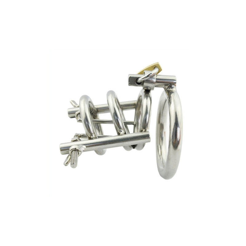 cage de chastete avec ecarteur d uretre diametre 3cm 3