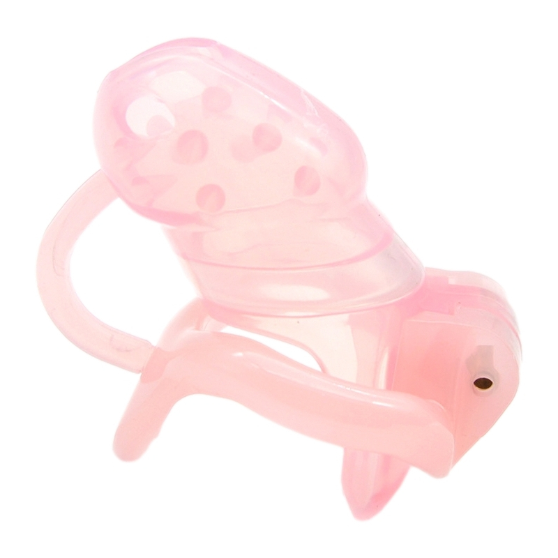 cage de chastete avec picots barby 9 x 31cm rose 1